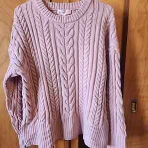 Philosophy Pink Cable Knit Sweater